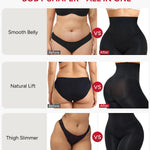 Nebility Shapewear Tummy Control Shorts for Women Butt Lifting Underwear High Waisted Body Shaper Thigh Slimming Panties Black