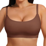 FeelinGirl Bralette for Women Wireless Seamless Unlined Bra with Support | Comfort, Elastic, Buttery Soft, No Wire, No Underwire, No Show, Daily/Sleep/Lounge, Adjustable Thin Straps