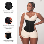 Forma Tu Cuerpo Hourglass Waist Cincher Shapewear, Colombian Latex Corset Body Shaper with Steel Boning for Tummy Control, Waist Cincher Corset Shapewear, BLK L