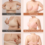 HSIA Minimizer Bra for Women - Air Mesh T-Shirt Full Coverage Seamless Bra Plus Size Underwire Padded Bra for Large Bust