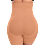 Werena Tummy Control Shapewear Shorts for Women High Waisted Body Shaper Slimming Girdle Shorts Shaping Underwear Panties(1# A Latte(tummy control),Medium)