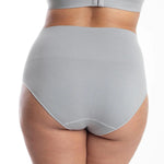 Underoutfit Everyday Soft Seamless Stretch Smoothing at Waist Briefs for Women Grey