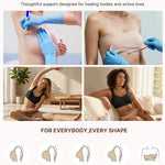 BRABIC Zip Front Closure Wireless Bras for Women Post Surgery Compression Mastectomy Surgical Back Smoothing Bra (Black, Medium)