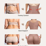 Lover-Beauty Fajas Colombianas Postpartum Shapewear for Women Tummy Control Body Shaper Butt Lifting Bodysuit Coffee Small