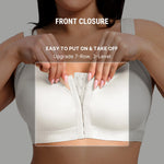 FeelinGirl Breast Augmentation Post Op Bra After Breast Surgery Support Compression Bras White Large