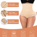 Womens Thong Shapewear Mid to High Waisted Shaper Thong WN0017(07#G Beige#lace firm control,XX-Large)