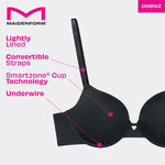 Maidenform Women's Underwire Bra, Demi T-Shirt Underwire Bra, Convertible Bra for Women, 2-Pack