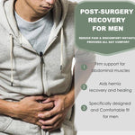 Abdominal Binder Post Surgery - Postpartum Belly Band Wrap | Post C Section Belly Binder Recovery Belt | Stomach Compression Hernia Belt For Men or Women After Pregnancy, Hysterectomy (Small/Medium)