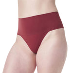 SPANX SPANXsupersmooth Undie-tectable Thong - Comfortable Core Control - Invisible Shapewear - Women No Show Thong Underwear - Moroccan Red - Medium