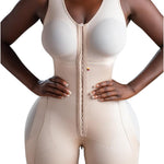 Snatched Body Stage 2 Faja with Bra | BBL Body Faja Post-Op & Everyday Shapewear | Fajas Colombianas Moldeadoras Post Surgery Beige S