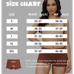 LEVAO Seamless Boy Shorts Underwear for Women with Wavy Edge, High-waisted No Show Boxer Briefs Panties 4 Pack S-XXL