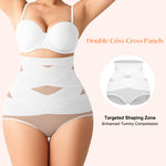 CYDREAM Shapewear for Women Tummy Control Panties High Waisted Butt Lifting Panties Faja Body Shaper (White, XX-Large)