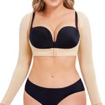 LODAY Upper Arm Shaper for Women Faja Post Surgery Slimming Compression Sleeves Shapewear Tops (Beige, S/M)