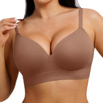 FeelinGirl Wireless Supportive Bra for Women, Seamless Comfort Bralettes No Underwire Full Coverage Everyday Bras