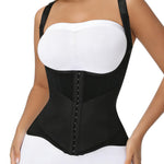 GainKee Women's Underbust Corset Waist Trainer Tummy Control Sweat Waist Trimmer Cincher Workout Faja Body Shaper Vest Black S