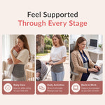 Mamaway SSnugFit Postpartum Belly Band – Ultra-Breathable, Contoured C-section Belly Binder, Postnatal Girdle for Abdominal Support & Back Pain Relief, Made with Soft, Skin-Friendly Fabric