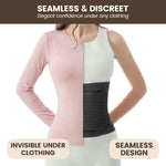 Trendyline Postpartum Belly Band for Women: Abdominal Binder Post Surgery Stomach Compression Support Belt - Post Partum Waist Girdle C Section Recovery Wrap Black