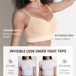 FeelinGirl Womens Wirefree Everyday Bras Comfortable Bralette Beige Medium