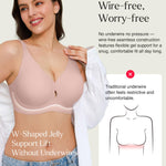 Popilush Wireless Seamless Bralette for Women, No Underwire Soft Support Bras, Breathable Smooth Comfort Everyday Summer Wear,Pink,38B/36C/36D
