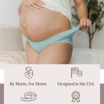 Kindred Bravely Women's Sustainable Hipster Panty 5 Pack | Comfortable Maternity & Postpartum Underwear (Assorted, Medium/Large)