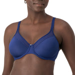 Bali womens Bali Women's One Smooth Ultra Light Convertible Df3439 Full Coverage Bra, In the Navy, 36C US