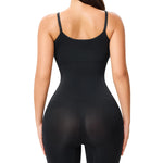 Nebility Black Bodysuit Women - Tummy Control V Neck Body Suits Seamless Shapewear Smooth Fit Everyday Wear Body Shaper Mid Thigh Shorts