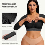 FeelinGirl Arm Compression Sleeve Women Arm Shaper Post Surgery Post Surgery Front Closure Bra Black M