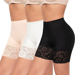 Slip Shorts for Under Dresses Women Anti Chafing Underwear Seamless Boyshorts Panties Lace Under Shorts