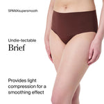SPANX SPANXsmooth Undie-tectable Brief - Comfortable Core Control - Invisible Shapewear Underwear - No Visible Panty Lines - Hickory - Medium