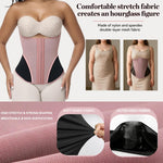 SHAPSHE Waist Trainer for Women Corset Shapewear Tummy Control Cincher Workout Body Shaper with Hooks RBN/Medium