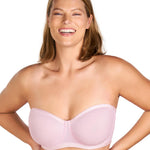 HSIA Strapless Bras for Women, Bella Convertible Minimizer Bra for Large Bust Unlined Underwire Balconette Bras Pale Pink 34C