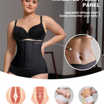 Lover-Beauty Waist Trainer for Women Latex Underbust Waist Cincher Corset, Tummy Control Corset Sport Girder Hourglass Body Shaper, 4XL, Black