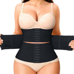Nebility Segmented Waist Trainer for Women Corset Shapewear Waist Cincher Faja Body Shaper Tummy Control(Black,XX-Large)