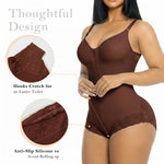 YIANNA Postpartum Fajas Colombianas Moldeadoras Full Body Shapewear Tummy Control for Women Body Shaper Girdles Compression Garment with Side Bust Pad, YA7510-Brown-XL