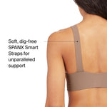 SPANXsmooth Bra-Llelujah Lightly Lined Full Coverage - T-Shirt Bra - Front Closure - Smart Stretch Straps - Cafe Au Lait - 36C