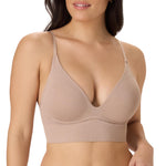 Maidenform Women's Seamless Lift Bralette, Wireless Long-Line Convertible Tank-Style Bralette