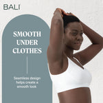 Bali Women's Comfort Revolution Shaping Wirefree Bra DF3488, White Tropic, Small