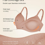 Popilush Bras for Women No Underwire Supportive Comfortable Bralettes Plus Size Bra