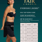 Vanity Fair womens Everyday Layers Single Slit Half Slip, Damask Neutral, Large (20" Length)