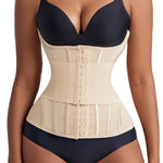 GainKee Women Waist Trainer Trimmer Cincher Corset Tummy Control Body Shaper Workout Sweat Band Slimmer Belly Belt Girdle Apricot S