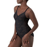 Bali womens Lace 'N Smooth Shaper Df8l10 shapewear bodysuits, Black, 38DD US
