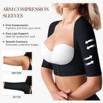 BRABIC Women's Shapewear Tops Post Surgery Compression Sleeve for Arm Shaper (Black, Medium)