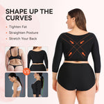 woahee Women's Arm Shaper Plus Size Arm Faja Compression Garment Post Surgical Arm Shapewear L-2pcs