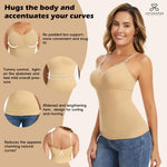 JOYSHAPER Shapewear for Women Tank Tops Tummy Control Shapewear Camisole V-Neck Cami Shaper Compression Tanks Nude L