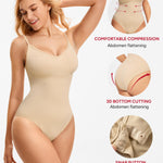 Nebility Bodysuits for Women Tummy Control Body Suits Seamless Shapewear V Neck Body Shaper