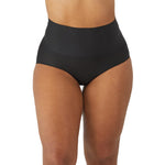 Maidenform womens Tame Your Tummy Shaping Lace With Cool Comfort Dm0051 Shapewear Briefs, Black, Large US