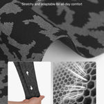 Popilush Womens Wireless Bra Seamless No Underwire Push Up Plunge Deep V Bralette with Adjustable Straps Everyday Comfortable T-Shirt Bra Leopard Black