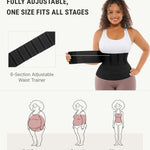 FeelinGirl Waist Trainer for Women Bandage Wrap Trimmer Belt Long Torso Tummy Wraps Belly Body Shaper Waist Trimmer Belt