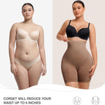 Lover-Beauty Women's Tummy Control Shapewear Bodysuit Seamless Butt Lifting Shorts Strapless Faja Body Shaper, Brown, 3XL/4XL