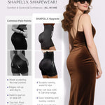 SHAPELLX Shapewear for Women Tummy Control Fajas Colombianas Moldeadoras Body Shaper Butt Lifting Shapewear X-Large